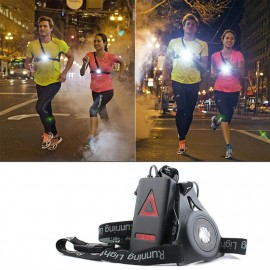 Outdoor Running Lights LED Night Running Flashlight USB Charge Chest Lamp
