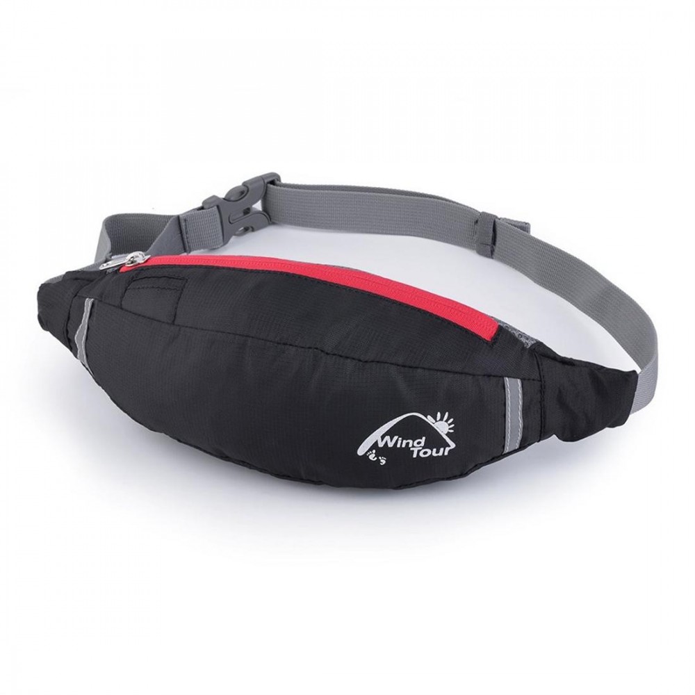 Waterproof Polyester Travel Bag Waist Pouch Fanny Purse Belt Hiking Zip Sport