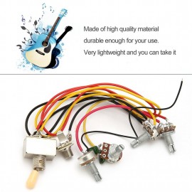 1 Full Set LP SG Electric Guitar Pickup Wiring Harness Potentiometers Kit
