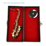 Mini Saxophone Musical Instruments Goldplated Miniature Saxophone Home Decor