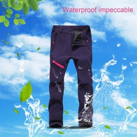 Thick Soft Warm Pants Waterproof Windproof Elastic Trousers For Outdoor