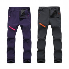 Thick Soft Warm Pants Waterproof Windproof Elastic Trousers For Outdoor